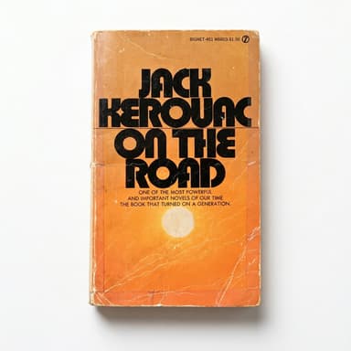 A well-loved copy of On the Road by Jack Kerouac